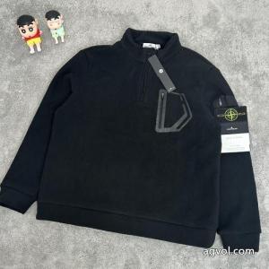 Stone Islandストーンアイランド25 ss秋の新グラノーラハーフジッパー厚手衛衣