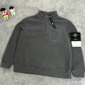 Stone Islandストーンアイランド25 ss秋の新グラノーラハーフジッパー厚手衛衣
