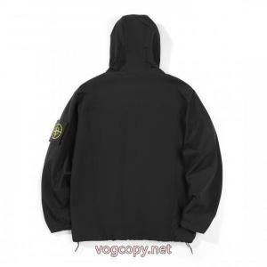 STONE ISLANDマジックシールワッペンアウトドアポンチョコート