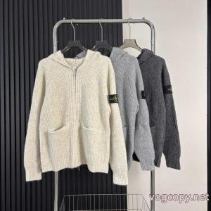 Stone Island/ストーンアイランドニット連帽カーディガンコート