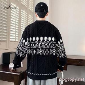 STONE ISLAND✘石島海外版26 ss新型4色だるい風ゆったり版カップルセーター！