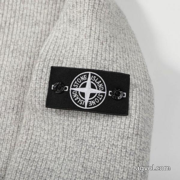 STONE ISLAND定番ハーフジッパーワッペンニットセーター 5 