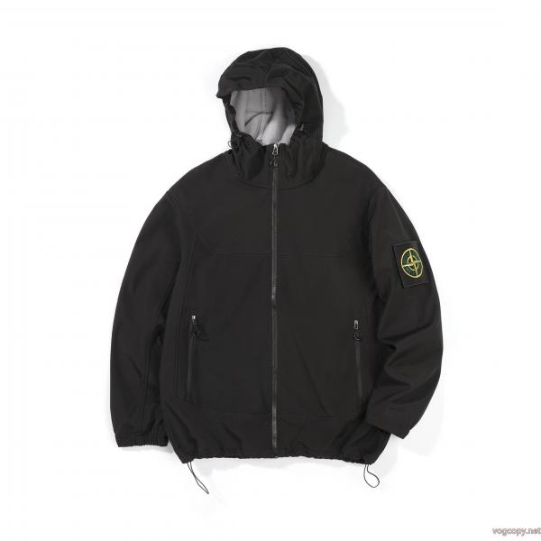 STONE ISLANDマジックシールワッペンアウトドアポンチョコート 0