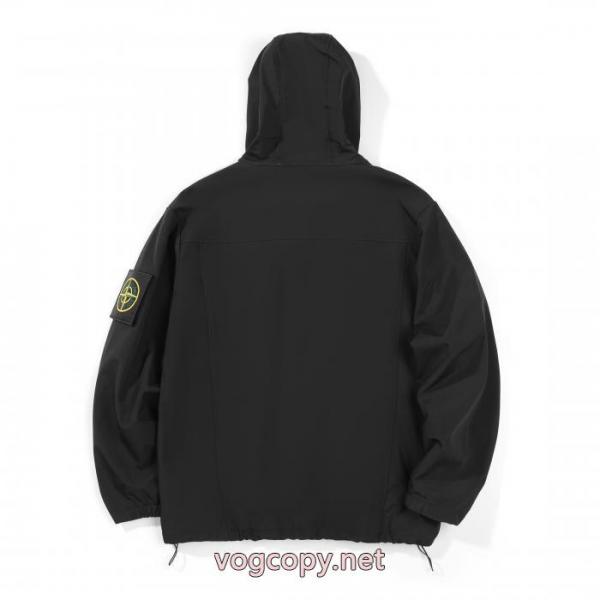 STONE ISLANDマジックシールワッペンアウトドアポンチョコート 1