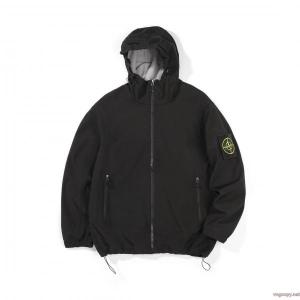 STONE ISLANDマジックシールワッペンアウトドアポンチョコート