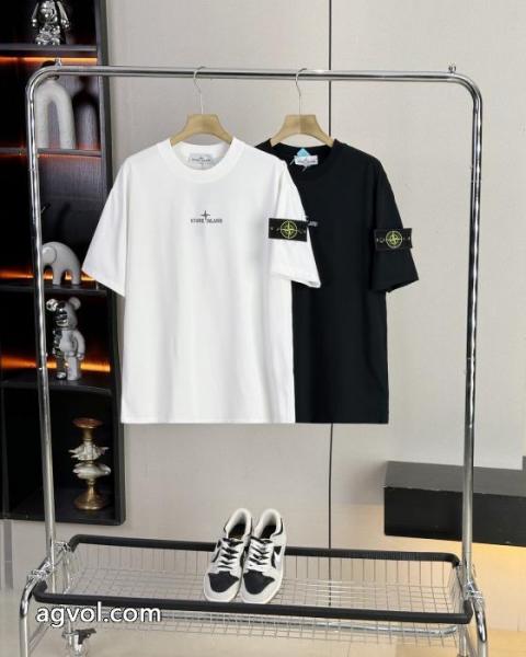 優しげ人気アイテム 先行販売!! 上質な素材半袖Tシャツブランド 偽物 通販Stone Island 5 