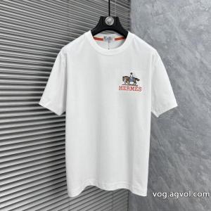 限定SALE 鮮度が手に入る 人気名品半袖TシャツHERMESスーパー コピー 販売