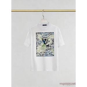 LOUIS VUITTON即完売 雑誌登載商品 素敵なデザイン半袖Tシャツブランド アクセサリー 激安